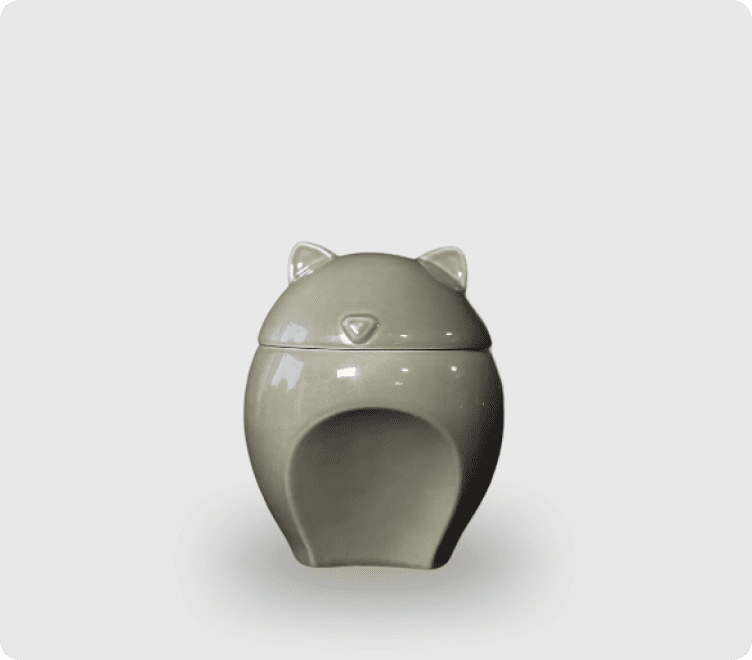 Урна “Cat Ears Ceramic White”