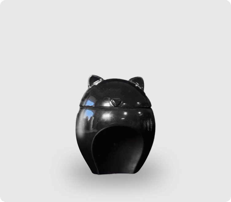 Урна “Cat Ears Ceramic Black”